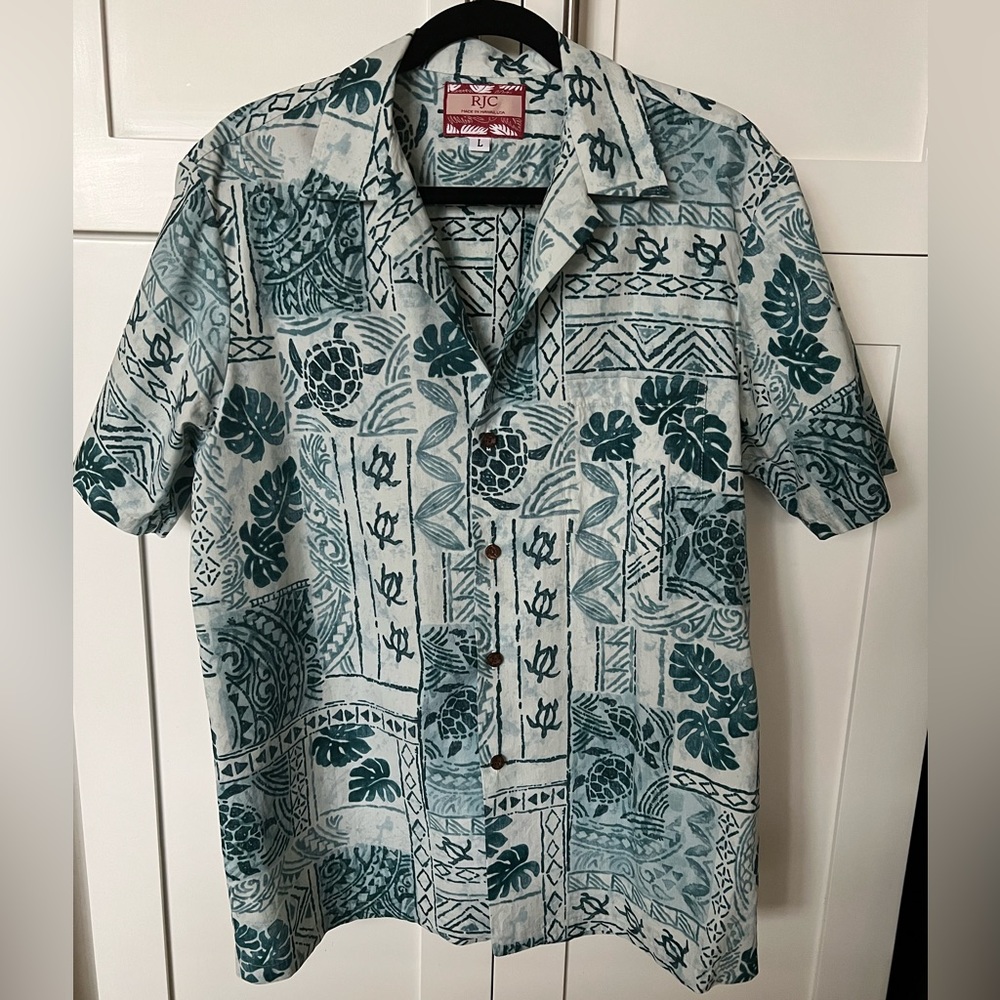 RJC cotton collared short sleeve shirt